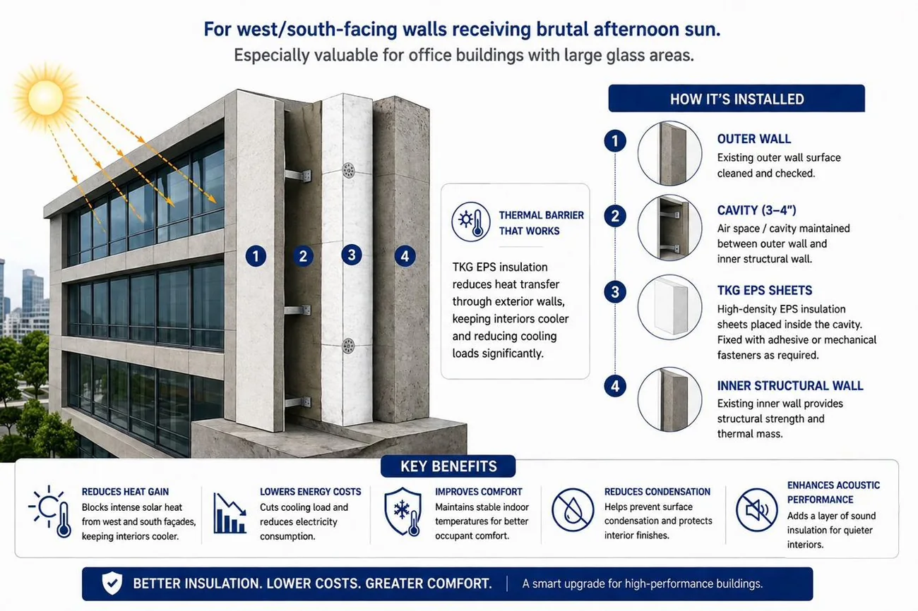 External wall EPS insulation, TKG