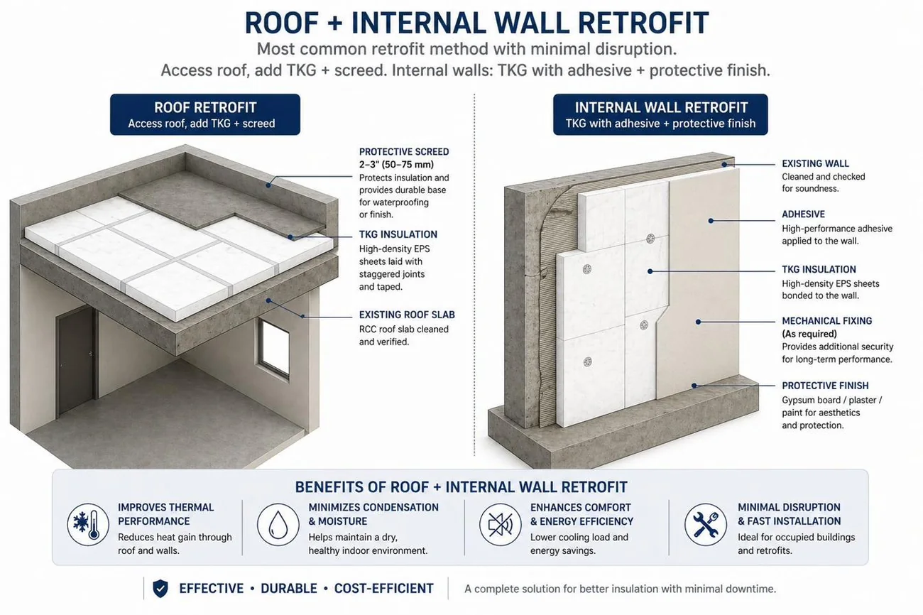 Retrofit wall panels for cold storage, TKG